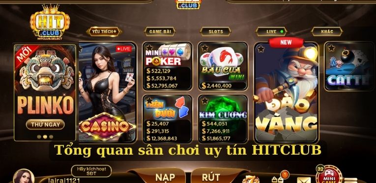 Hitclub – Điểm Đến Giải Trí Trực Tuyến Hàng Đầu Năm 2025 5 Tổng quan sân chơi uy tín HITCLUB